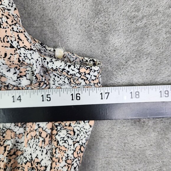 Women's BCBG Generation Halter Neck Pink & White Romper 2" Inseam Size M - Picture 8 of 13